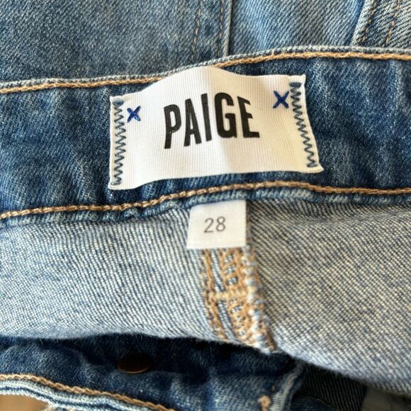 PAIGE Blue Straight Leg Jeans - Picture 6 of 10